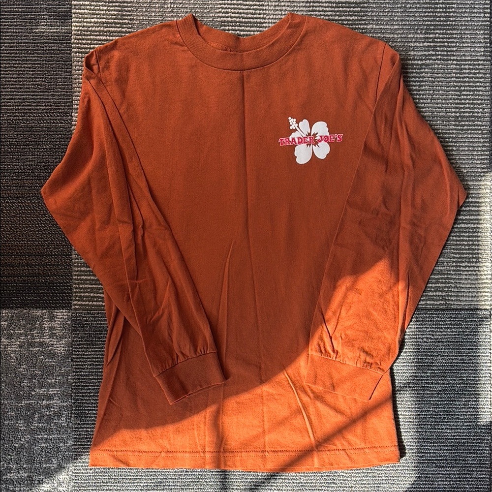 Crew🌺 Longsleeve - Pumpkin XS/SMALL